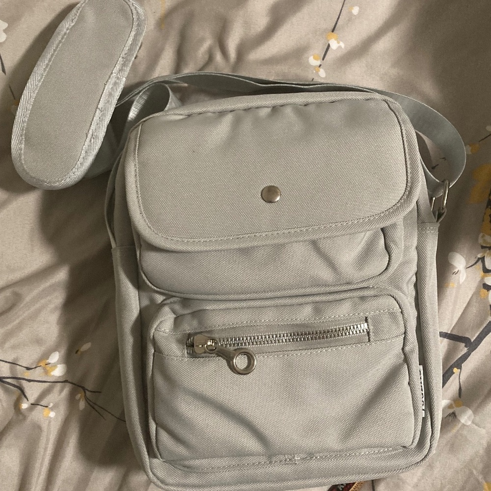 WantGor Crossbody Shoulder Bag with Adjustable Strap, Gray